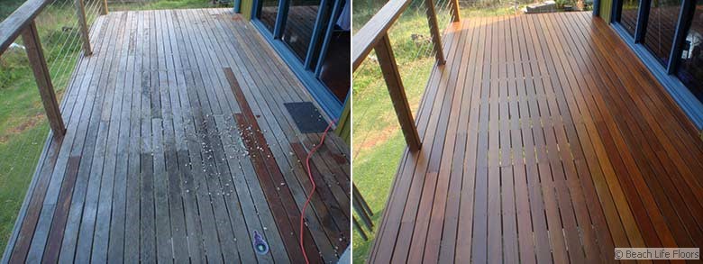 Deck sanding and restoration